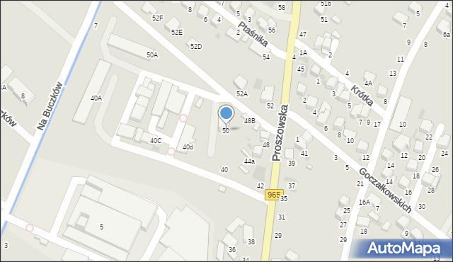 Bochnia, Proszowska, 50, mapa Bochni