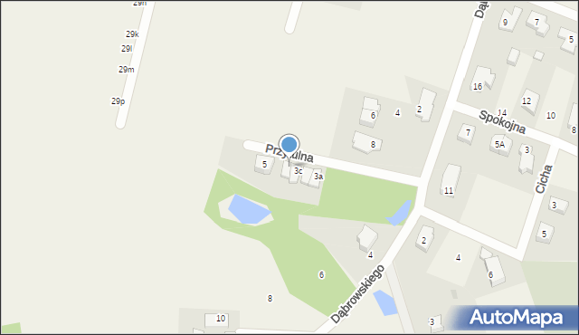 Bojano, Przytulna, 3d, mapa Bojano