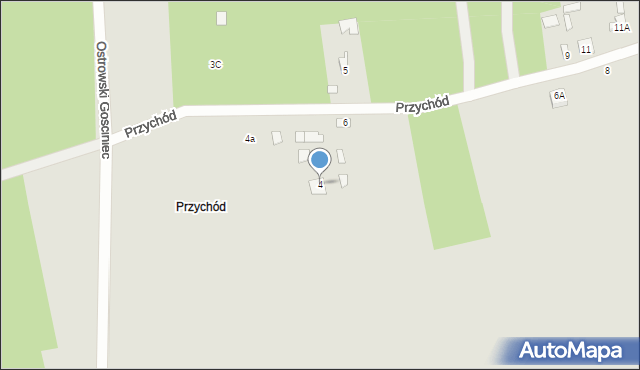 Brok, Przychód, 4, mapa Brok