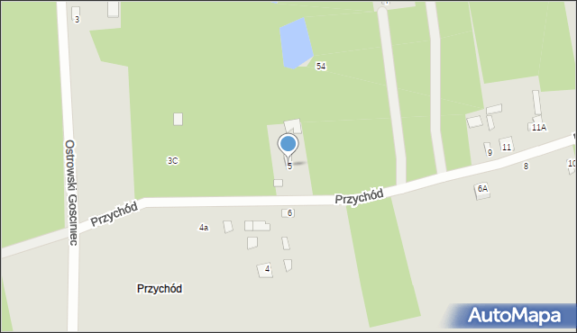 Brok, Przychód, 5, mapa Brok