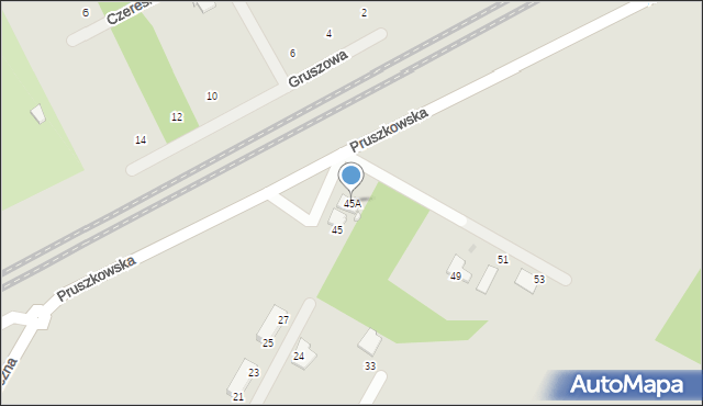 Brwinów, Pruszkowska, 45A, mapa Brwinów