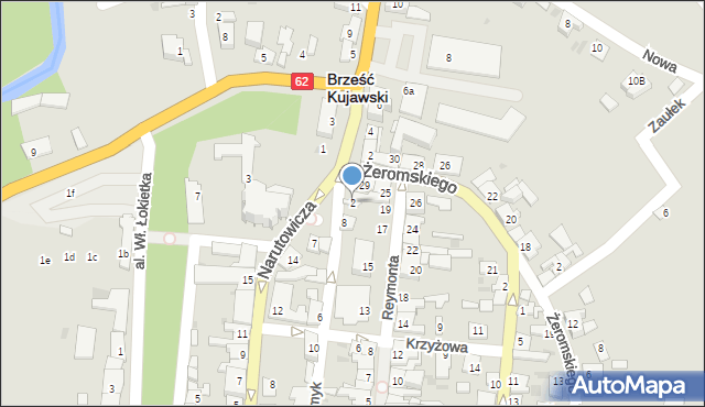 Brześć Kujawski, Przesmyk, 2, mapa Brześć Kujawski