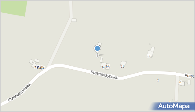 Brzeszcze, Przecieszyńska, 7, mapa Brzeszcze