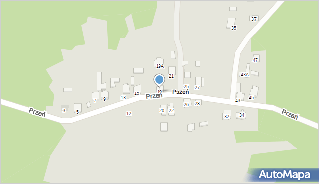 Bukowno, Przeń, 19, mapa Bukowno