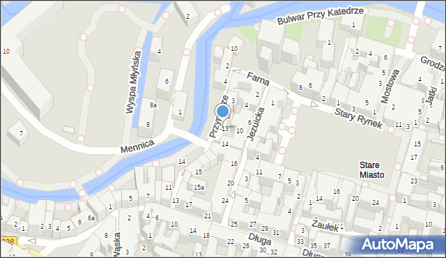 Bydgoszcz, Przyrzecze, 7-13, mapa Bydgoszczy