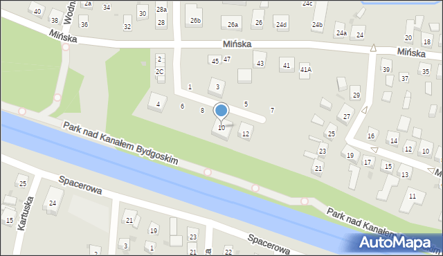 Bydgoszcz, Przy Parku, 10, mapa Bydgoszczy