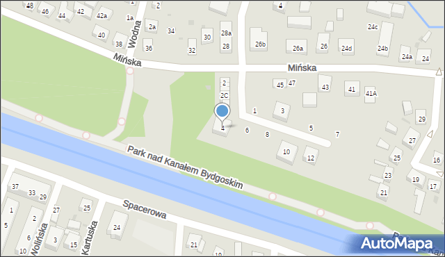 Bydgoszcz, Przy Parku, 4, mapa Bydgoszczy