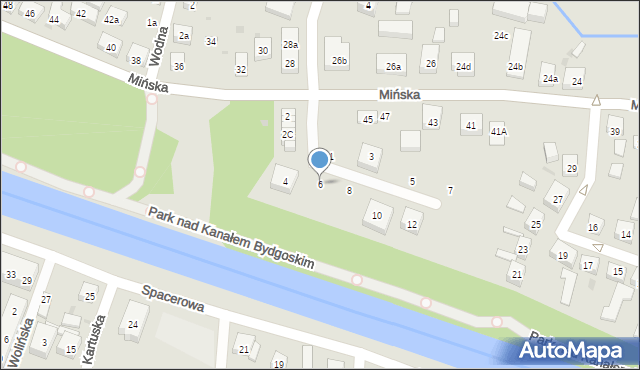 Bydgoszcz, Przy Parku, 6, mapa Bydgoszczy