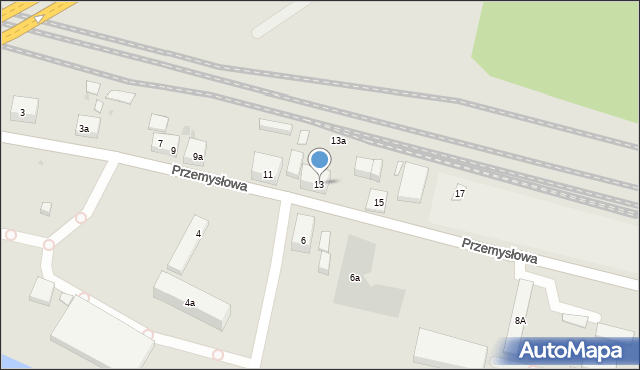 Bydgoszcz, Przemysłowa, 13, mapa Bydgoszczy