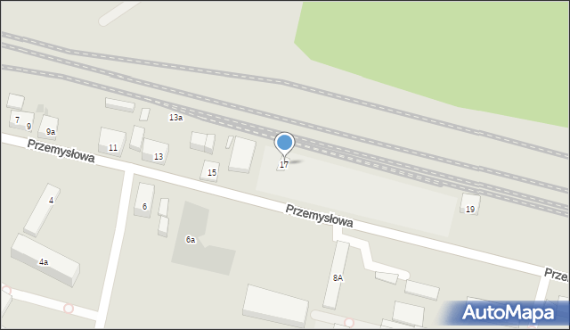 Bydgoszcz, Przemysłowa, 17, mapa Bydgoszczy