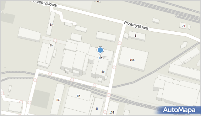 Bydgoszcz, Przemysłowa, 8c, mapa Bydgoszczy