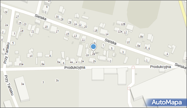 Bydgoszcz, Produkcyjna, 2a, mapa Bydgoszczy