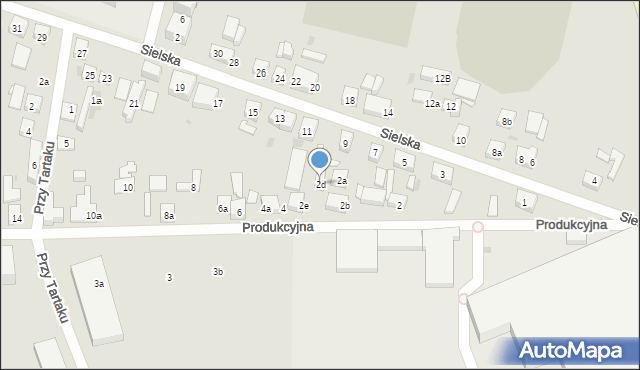 Bydgoszcz, Produkcyjna, 2d, mapa Bydgoszczy