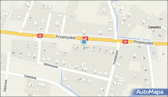 Bykowce, Przemyska, 18, mapa Bykowce