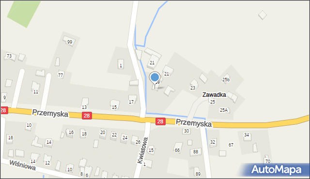 Bykowce, Przemyska, 19A, mapa Bykowce