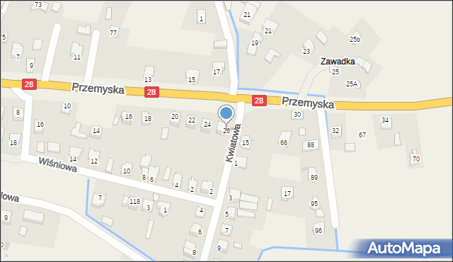 Bykowce, Przemyska, 26, mapa Bykowce