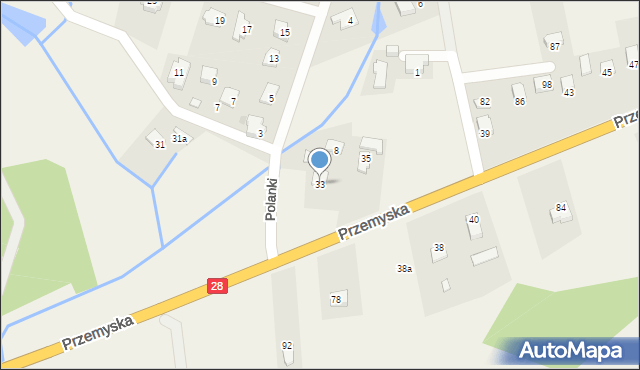 Bykowce, Przemyska, 33, mapa Bykowce