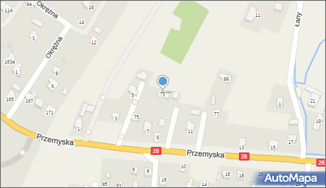 Bykowce, Przemyska, 73, mapa Bykowce