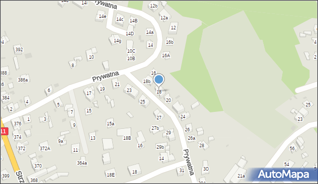 Bytom, Prywatna, 18, mapa Bytomia