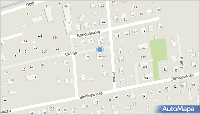 Cegłów, Prusa Bolesława, 7, mapa Cegłów