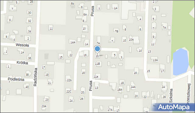 Celestynów, Prusa Bolesława, 11, mapa Celestynów