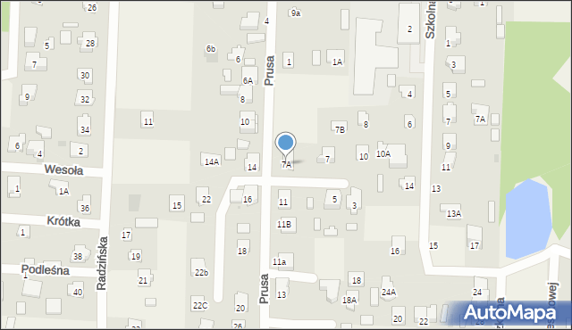 Celestynów, Prusa Bolesława, 7A, mapa Celestynów