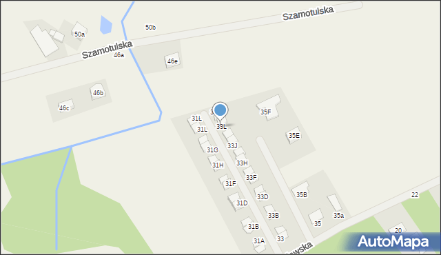 Cerekwica, Przecławska, 33L, mapa Cerekwica