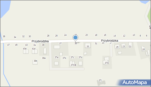 Cerekwica, Przybrodzka, 35, mapa Cerekwica