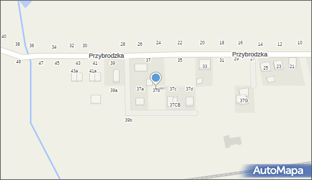 Cerekwica, Przybrodzka, 37b, mapa Cerekwica
