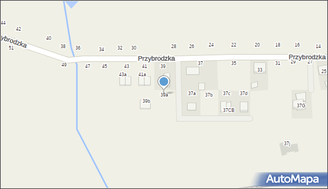 Cerekwica, Przybrodzka, 39a, mapa Cerekwica