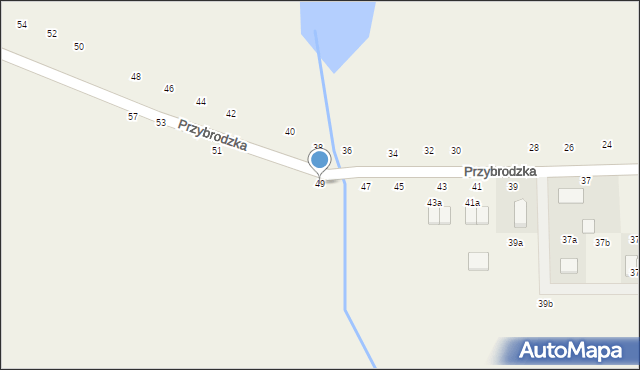 Cerekwica, Przybrodzka, 49, mapa Cerekwica