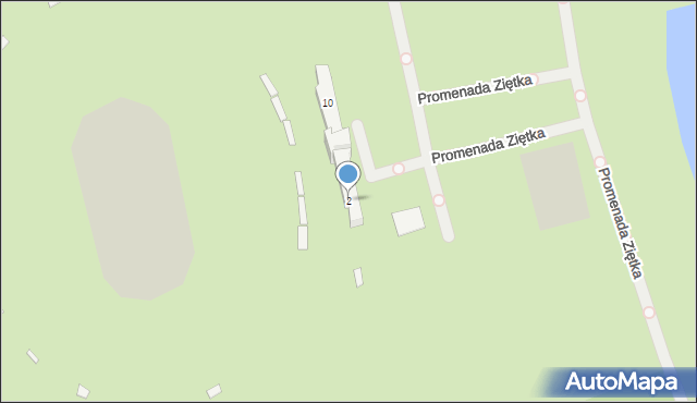 Chorzów, Promenada Ziętka Jerzego, gen., 2, mapa Chorzów