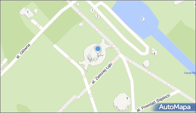 Chorzów, Promenada Ziętka Jerzego, gen., 4, mapa Chorzów