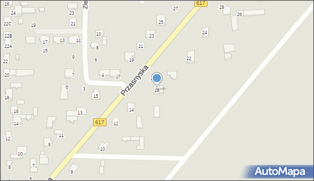 Ciechanów, Przasnyska, 18, mapa Ciechanów