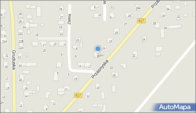 Ciechanów, Przasnyska, 19, mapa Ciechanów