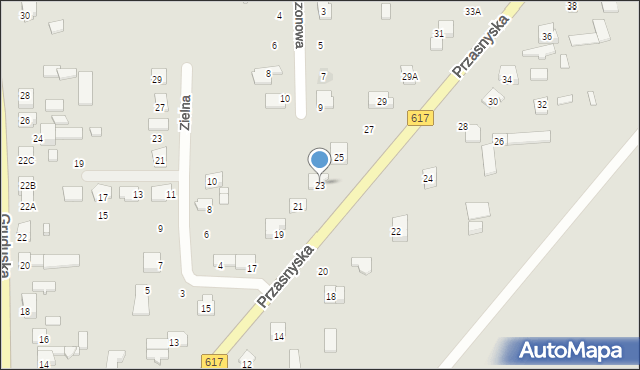 Ciechanów, Przasnyska, 23, mapa Ciechanów