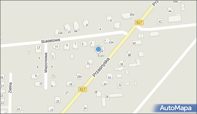 Ciechanów, Przasnyska, 33A, mapa Ciechanów