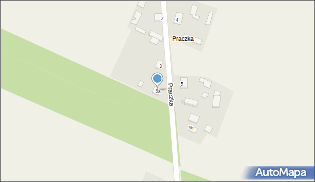 Ciemiętniki, Praczka, 5a, mapa Ciemiętniki