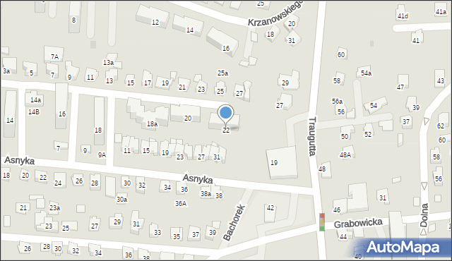 Czechowice-Dziedzice, Przerwy-Tetmajera Kazimierza, 22, mapa Czechowic-Dziedzic