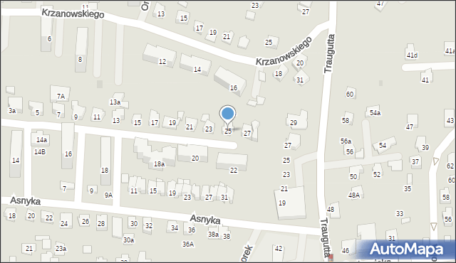 Czechowice-Dziedzice, Przerwy-Tetmajera Kazimierza, 25, mapa Czechowic-Dziedzic