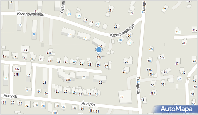 Czechowice-Dziedzice, Przerwy-Tetmajera Kazimierza, 25a, mapa Czechowic-Dziedzic