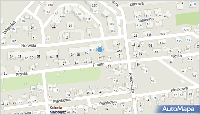 Czeladź, Prosta, 39, mapa Czeladź