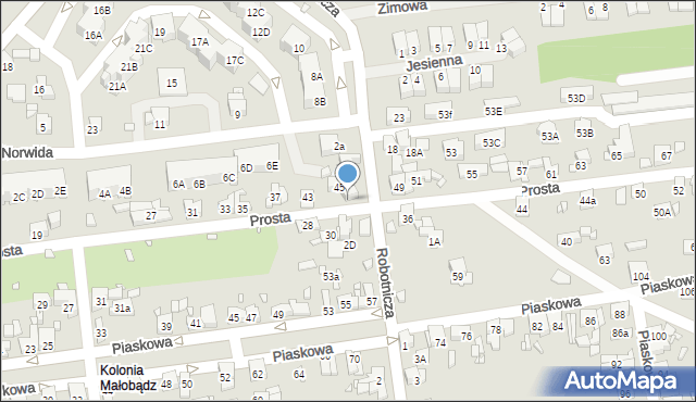 Czeladź, Prosta, 47, mapa Czeladź