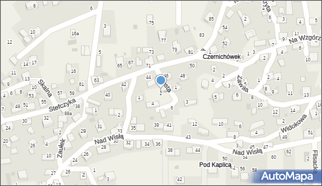 Czernichów, Prosta, 2, mapa Czernichów