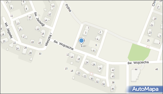 Czerwonak, Przemysła II, 7, mapa Czerwonak