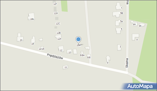 Częstochowa, Prędziszów, 10A, mapa Częstochowy