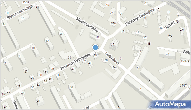 Częstochowa, Przerwy-Tetmajera Kazimierza, 50, mapa Częstochowy