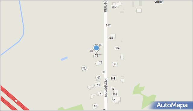 Częstochowa, Przyjemna, 79, mapa Częstochowy