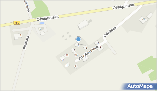 Czułówek, Przy Kajasówce, 6, mapa Czułówek