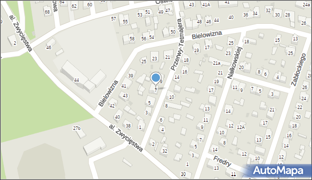 Dąbrowa Górnicza, Przerwy-Tetmajera Kazimierza, 7, mapa Dąbrowa Górnicza